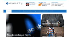 Desktop Screenshot of daswissensblog.de